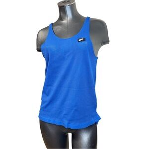 Vintage Nike Royal Blue Classic Mesh Holed Breathable Jersey Tank Top Shirt